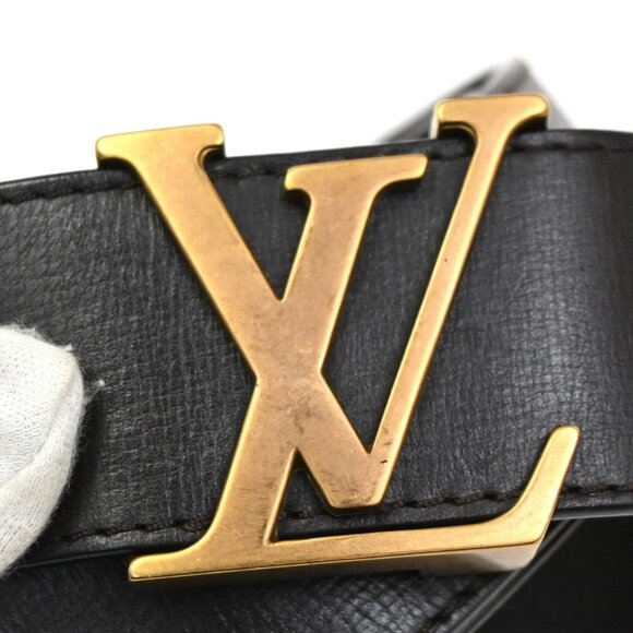LOUIS VUITTON LV Logo Ceinture LV Initial Belt 80/32 Leather Brown M6902 86KC273 main image 4
